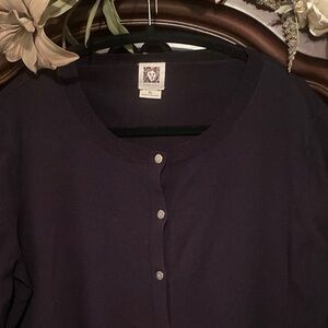 Anne Klein Black Cardigan Sweater